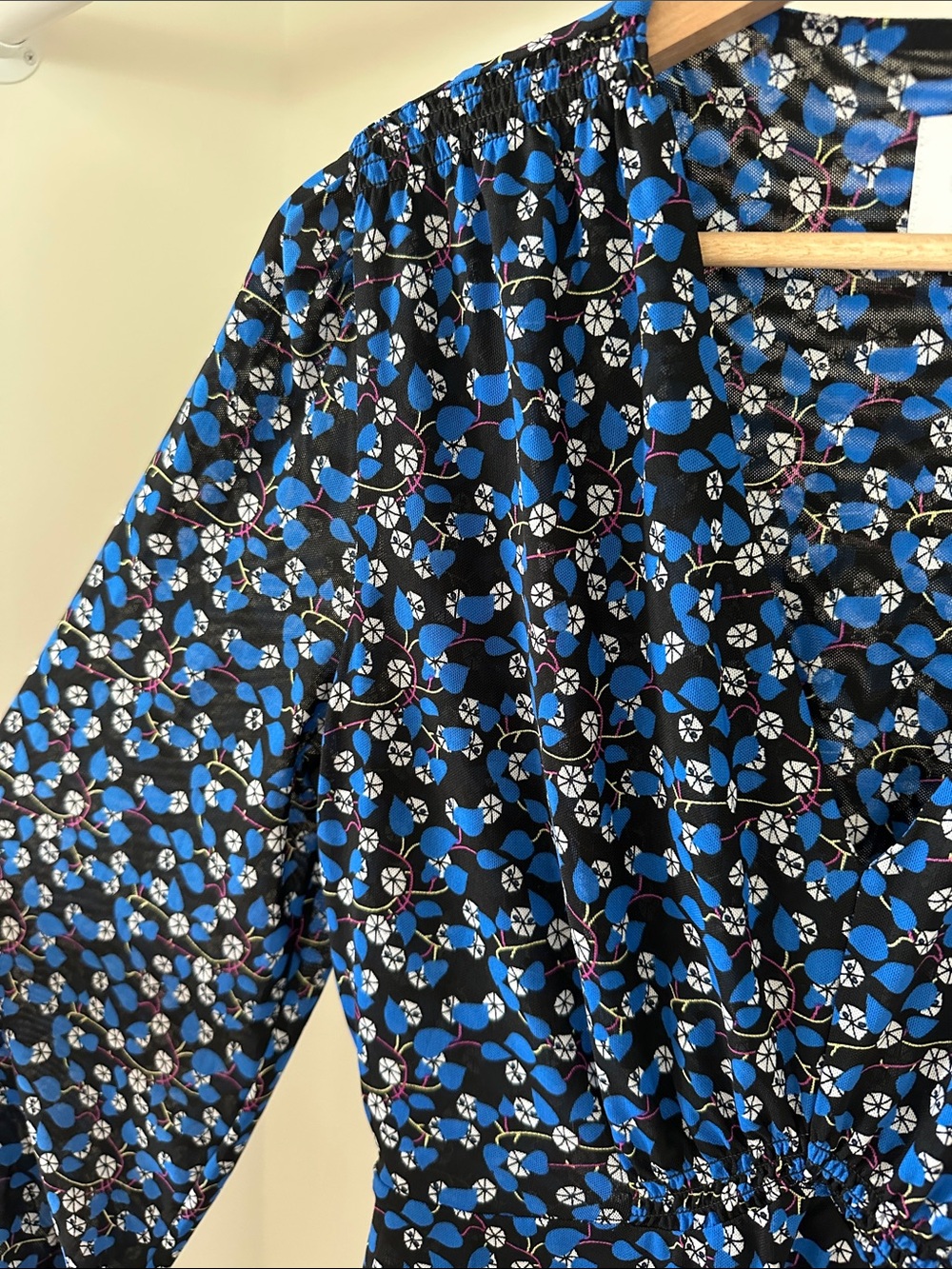 CAbi The Ten Dress Blue Breathable  Long Sleeve Dress - Picture 5 of 8